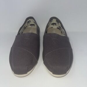 Grey TOMS Classic Alpargatas Womens Size 6W Canvas Gray Shoes